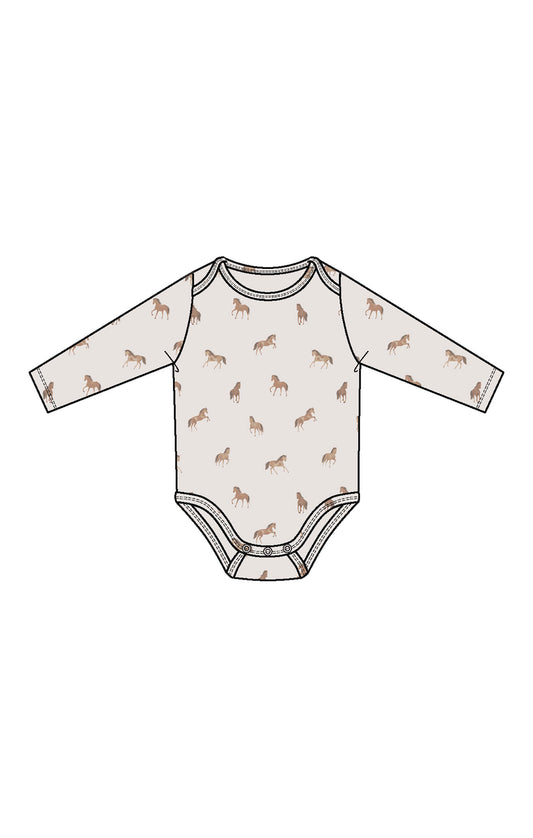 Mini Horses -  Lap Shoulder Bodysuit