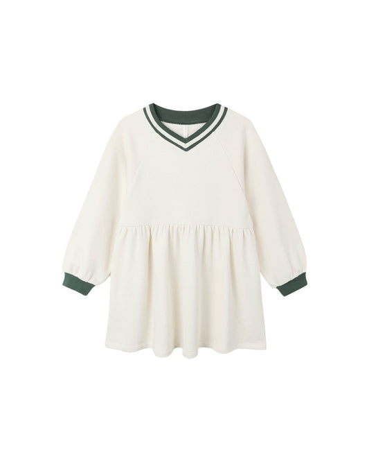 Raglan Sweatshirt Dress - Natural