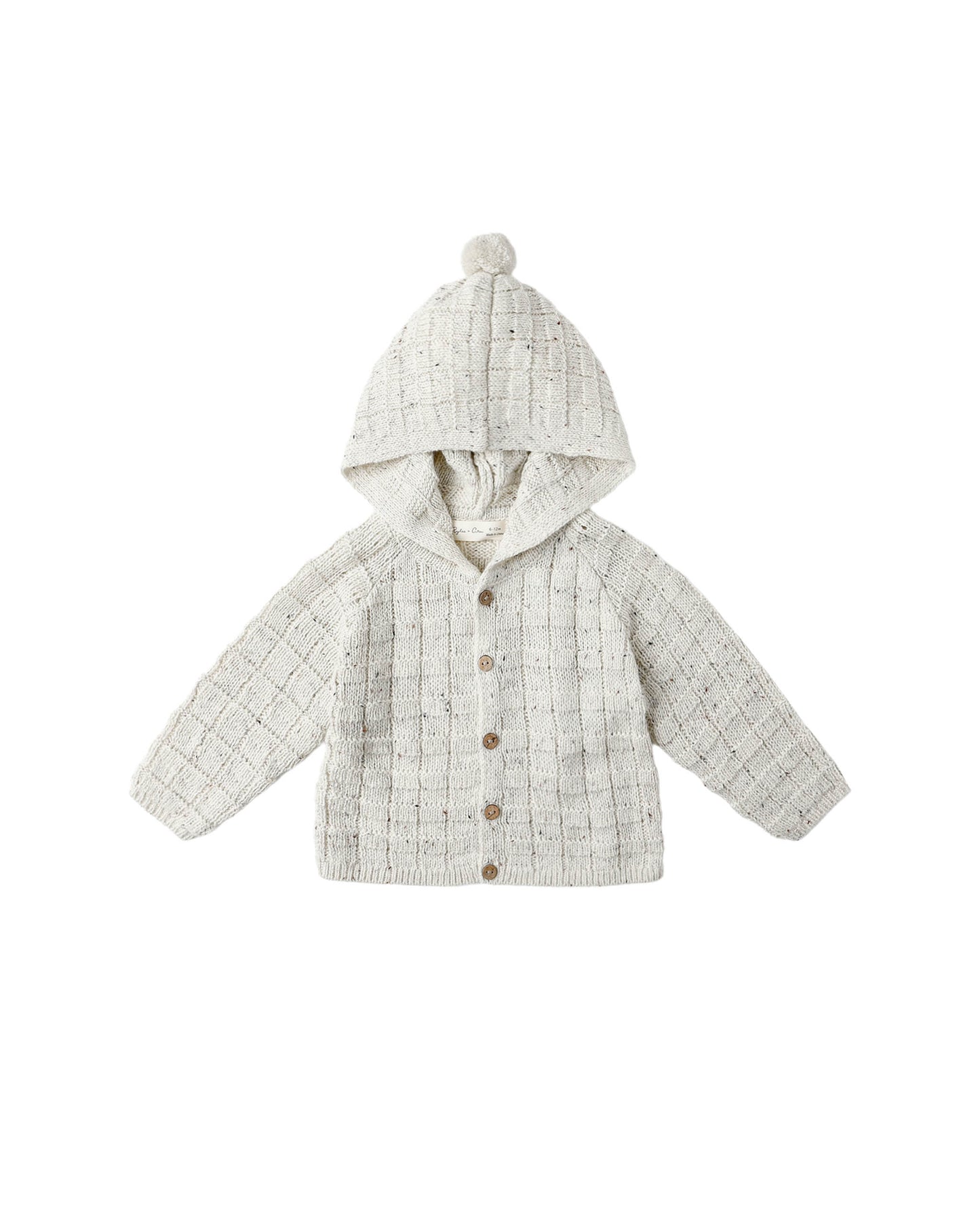 Tassel Cardigan - Oatmeal Speckle