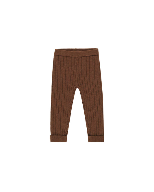 Cuffed Legging - Brown