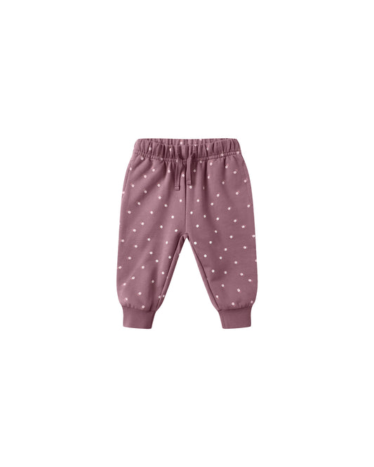 Relaxed Fleece Sweatpants - Polka Dot