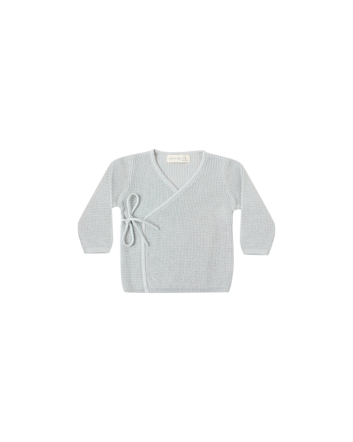 Knit Wrap Top - Ice Blue