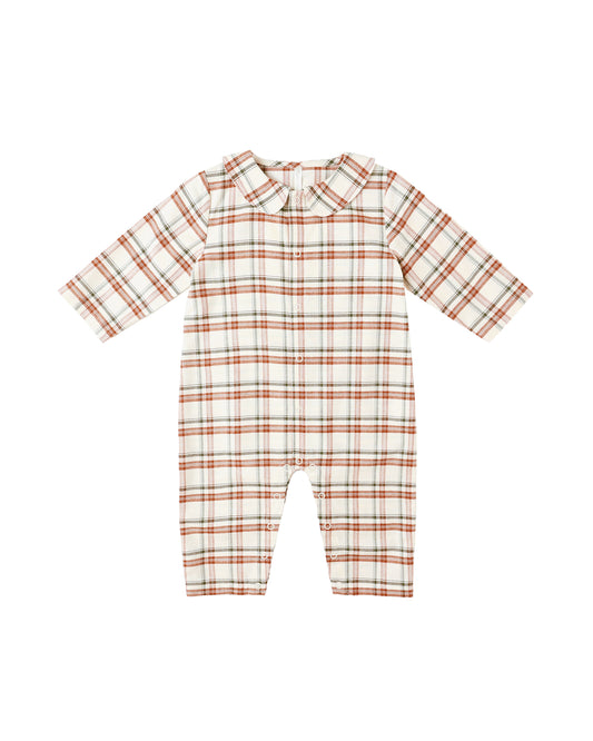 Pajama Romper - Holiday Flannel