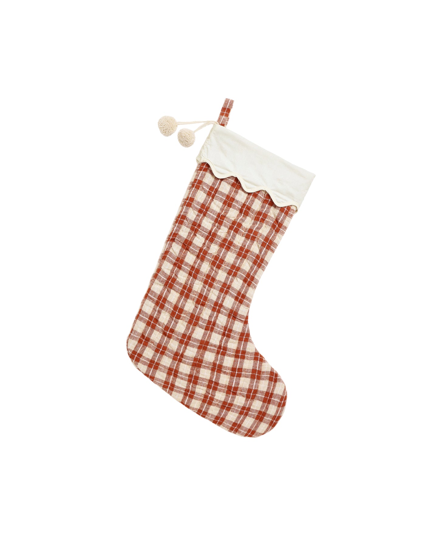 Holiday Stocking - Red Plaid