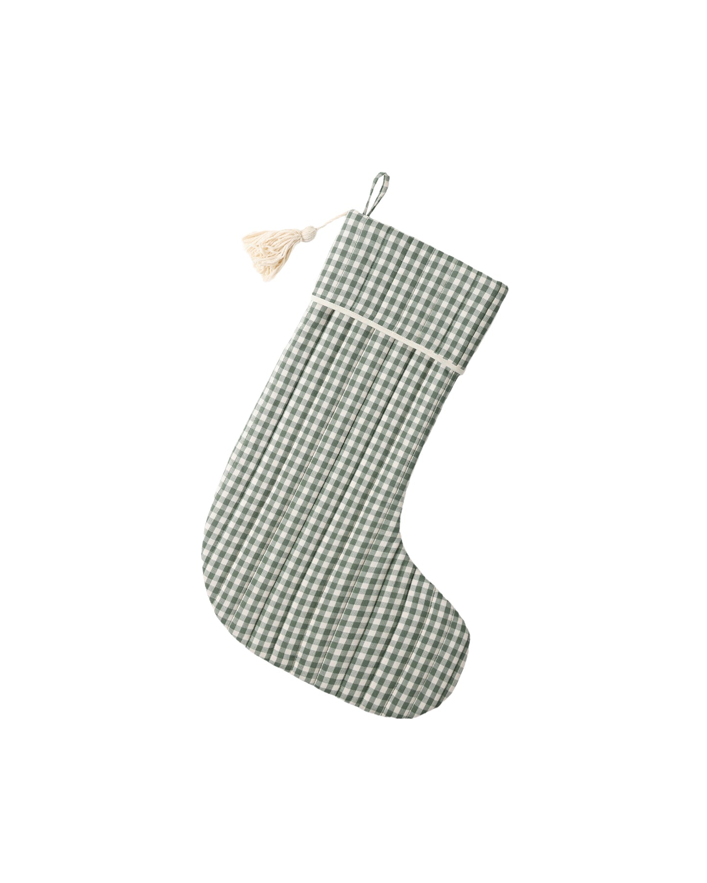Holiday Stocking - Evergreen Gingham