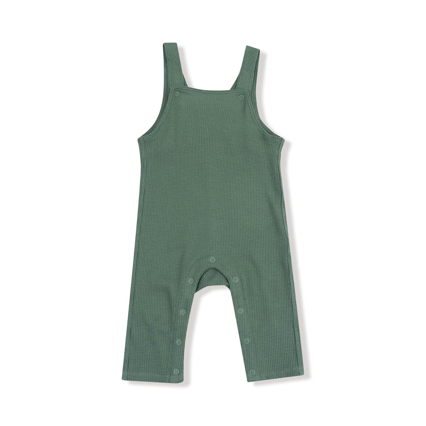 Dark Ivy Waffle Overalls