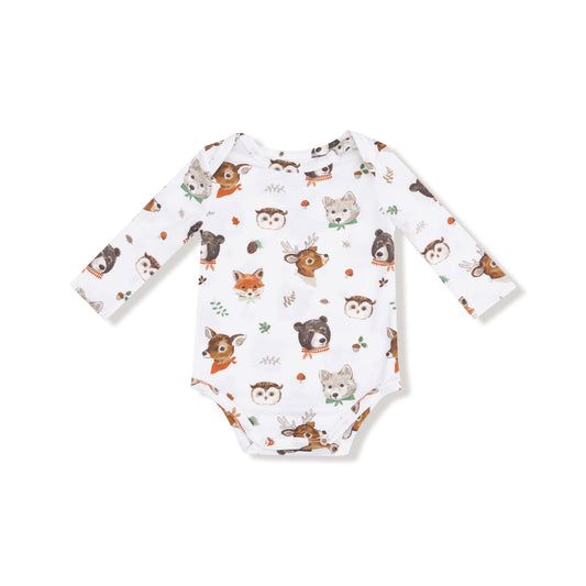 Woodland Animals - Lap Shoulder Bodysuit