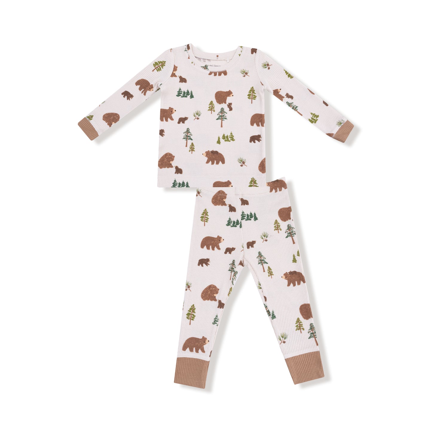 Sweet Brown Bears- L/S Pajama Set