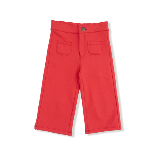 French Terry High Waisted Babybells w/ Button-zip Fly