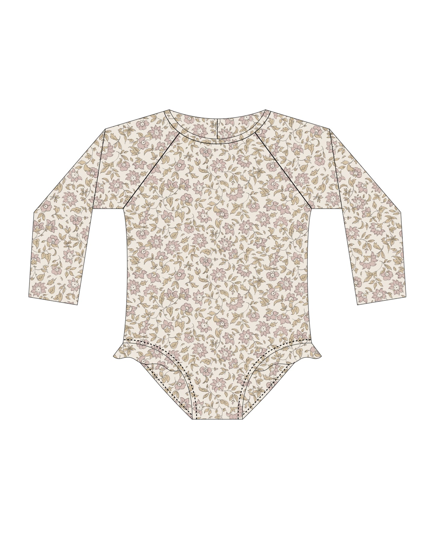 Olivia Rashguard One-Piece Dahlia