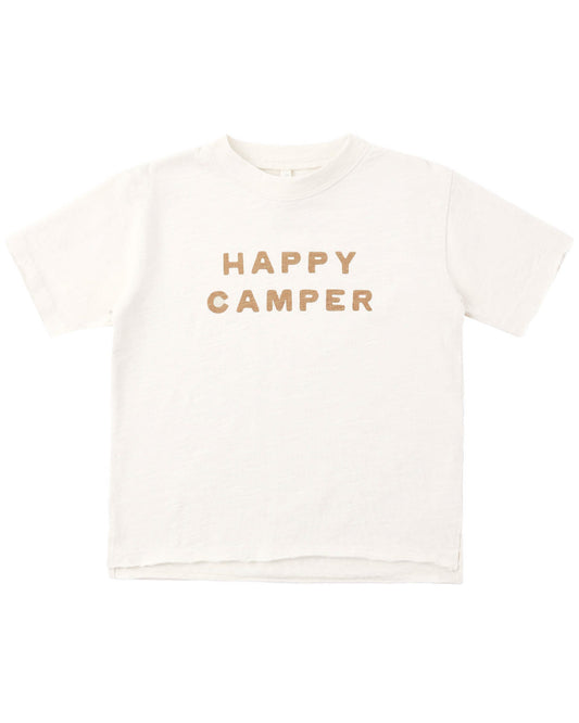 RAW EDGE TEE HAPPY CAMPER