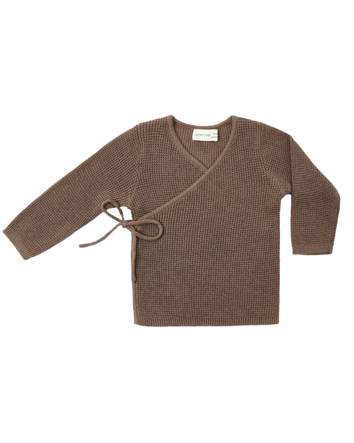 KNIT WRAP TOP COCOA