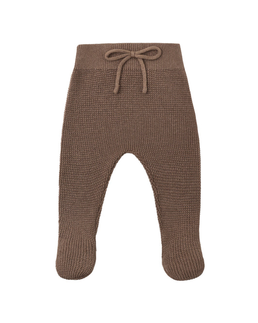 FOOTIED KNIT PANT COCOA