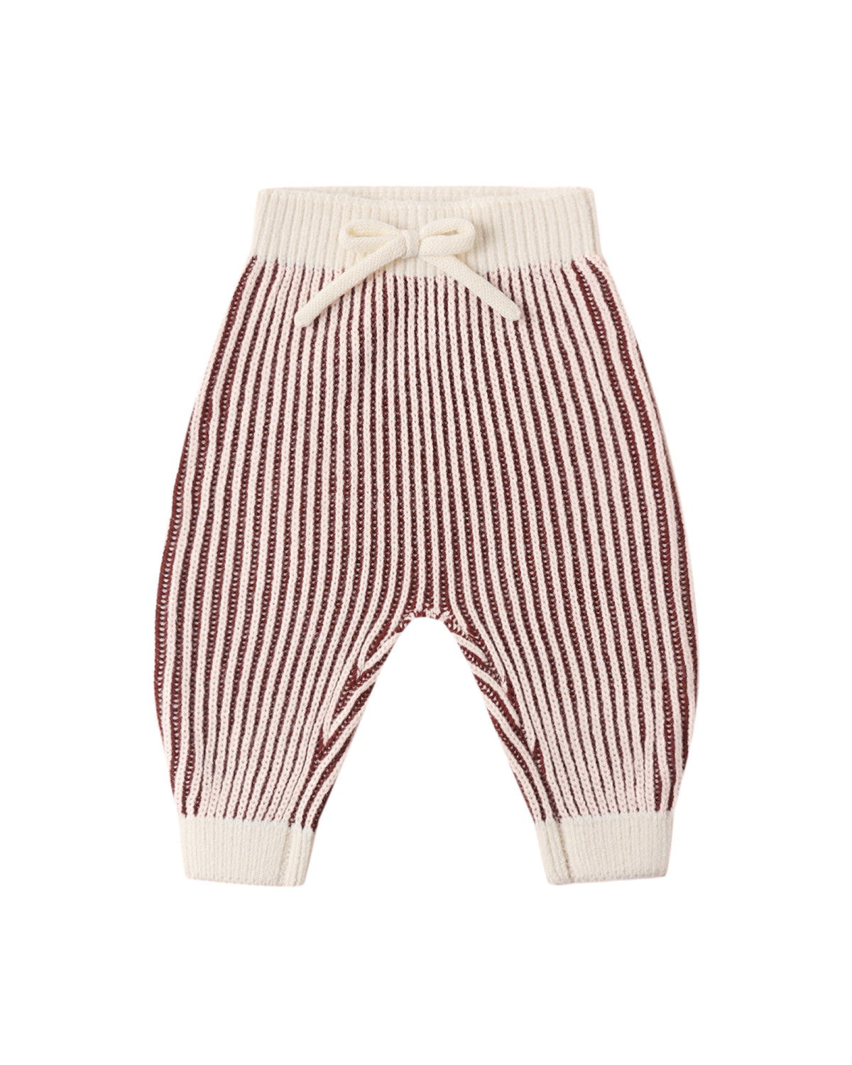 CHUNKY KNIT PANT CHERRY STRIPE