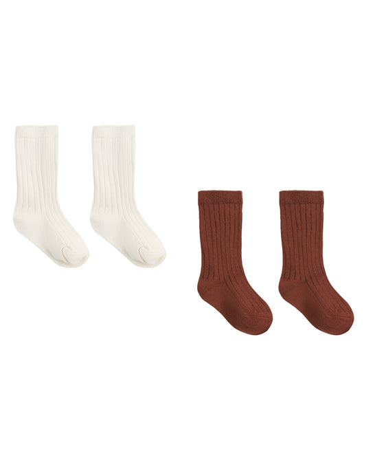 SOCKS SET NATURAL, REDWOOD