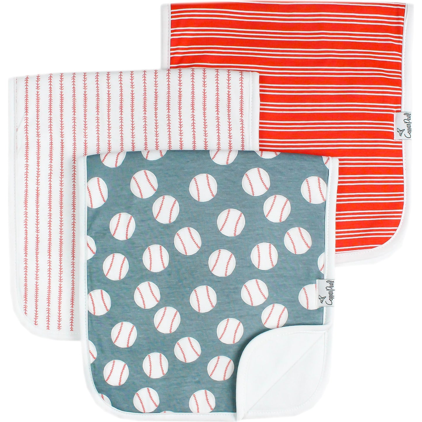 Slugger Burp Cloth Set/3