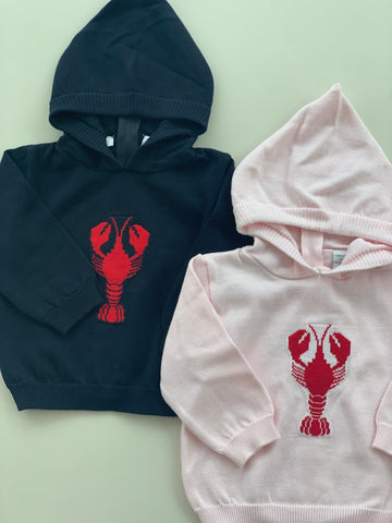 Lobster Hoodie-Zip Back