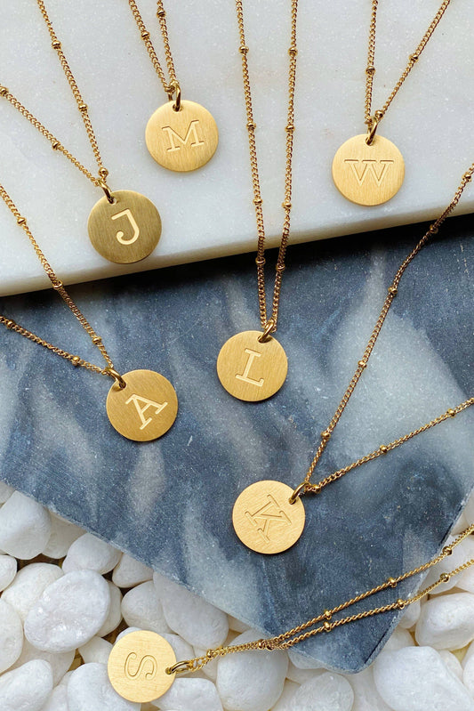 Singular Charm Initial Necklace Prepack