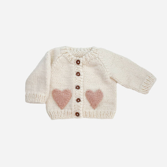 Heart Cardigan Sweater