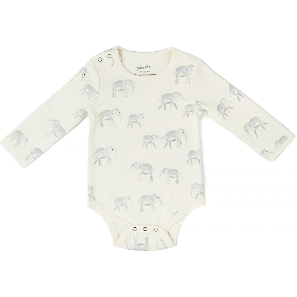 Shoulder Snap One-Piece Elephant