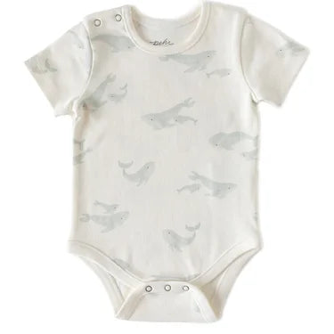 Short Sleeve One-Piece Whale